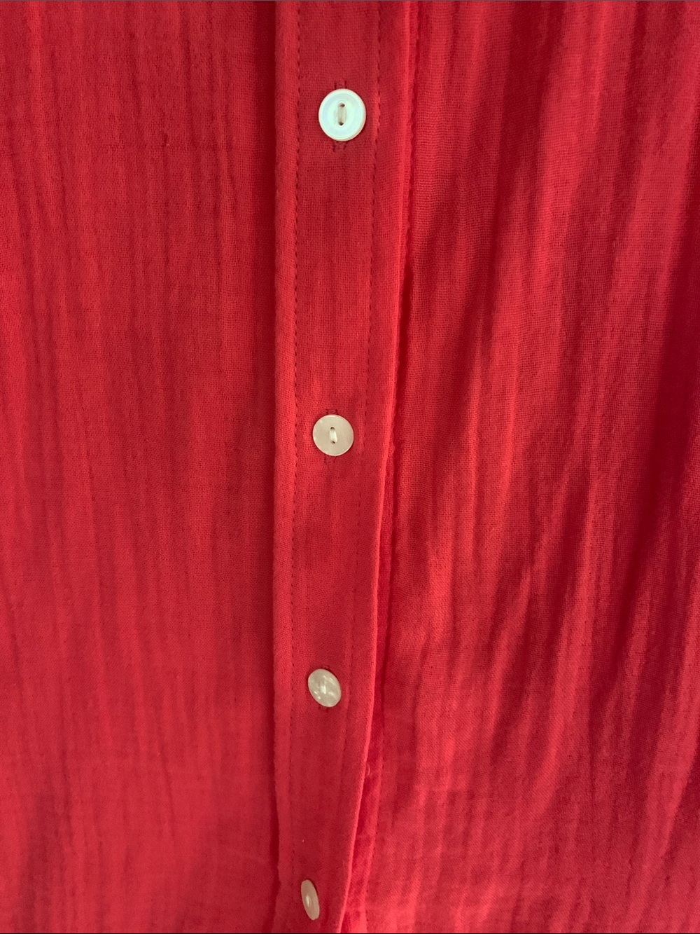Universal Thread Lightweight Coral Shirtdress - Picture 3 of 4